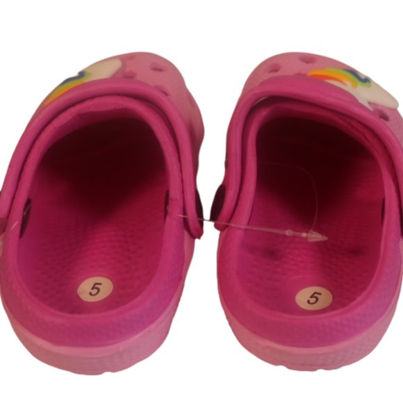 Coastal kick toddler two tone  Pink Fuchsia Crogs Size 8  Baby Infant - Picture 4 of 16